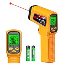 FKM Infrared Thermometer Gun Non-Contact Laser Temperature Gun,-58°F~986°F(-50°C~530°C) AdjustableEmissivity,Digital Thermometer Gun for Industrial,Kitchen Cooking,Oven,Automotive,HVAC,Not for Human