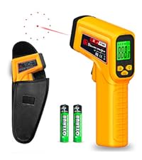 FKM Infrared Thermometer Gun Non-Contact Laser Temperature Gun,-58°F~986°F(-50°C~530°C) AdjustableEmissivity,Digital Thermometer Gun for Industrial,Kitchen Cooking,Oven,Automotive,HVAC,Not for Human