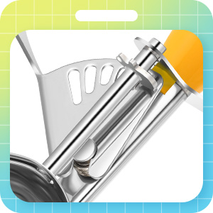 2 Pcs Release Cookie Scoops Ice Cream Scooper with Trigger Release Portion Scoop Stainless Steel for Portion Control, Baking Food, Cookie Dough, Cupcake Batter (2 oz,Blue)