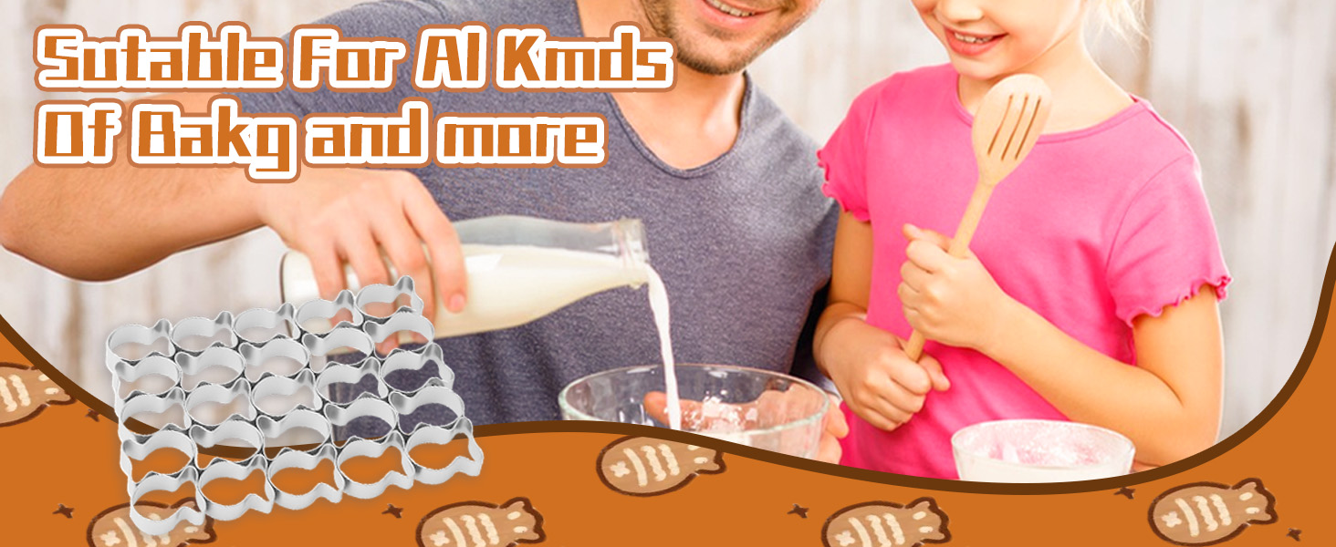 Cracker Cutter for Gold Fish,Stainless Steels Small Cookie Cutters,25 Cavity Fish Cookie Cutter,Mini Gold Molds for Crackers,Non-stick Dough