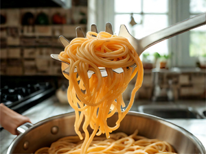 18/0 Stainless Steel Spaghetti Spoon & Slotted Spoon for Cooking, Heavy Duty Frying Spoon Pasta Strainer Skimmer, Cooking Utensils Commercial and Residential Use, Pack of 2