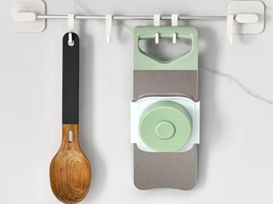 6-Blade Mandoline Slicer with Slide-On Hand Guard - Vegetable Slicer, Potato/Onion/Garlic Slicer, Kitchen Grater(Multi-Color) (Seafoam green, 6-in-1)