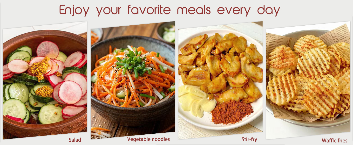 6-Blade Mandoline Slicer with Slide-On Hand Guard - Vegetable Slicer, Potato/Onion/Garlic Slicer, Kitchen Grater(Multi-Color) (Seafoam green, 6-in-1)