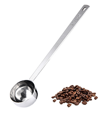 U-Taste Coffee Scoop 1 Tablespoon: 18/8 Stainless Steel Measuring Scooper for Ground Coffee, Bean, Powder, Espresso, 4.3in Long Handle Metal Measure Spoon for Canister, Jar (1Tbsp/15ml)