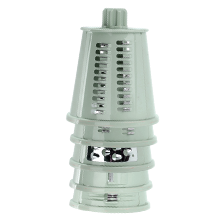 Rotary Cheese Grater with Handle, Vegetable Shredder with 5 Replaceable Blades & Strong Suction Base, Round Food Slicer & Chopper for Kitchen Fruit Vegetables Nuts with Blade Storage Box (Green)