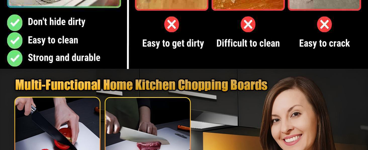 Titanium Cutting Board - 2026 New Upgrade 100% Pure Titanium Cutting Boards for Kitchen Double Sided Non Toxic Titanware Cutting Board,Hygiene Durable Dishwasher Safe Chopping Board (12"L x 9"W)