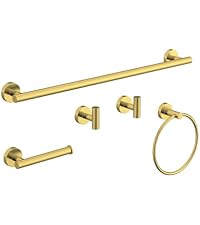 Matte Black Bathroom Hardware Accessories Set 5 Pcs SUS304 Stainless Steel Towel Rack and Toilet Paper Holder Set 26 Inch Towel Bar Set Wall Mounted by HOMEMYSTIQUE