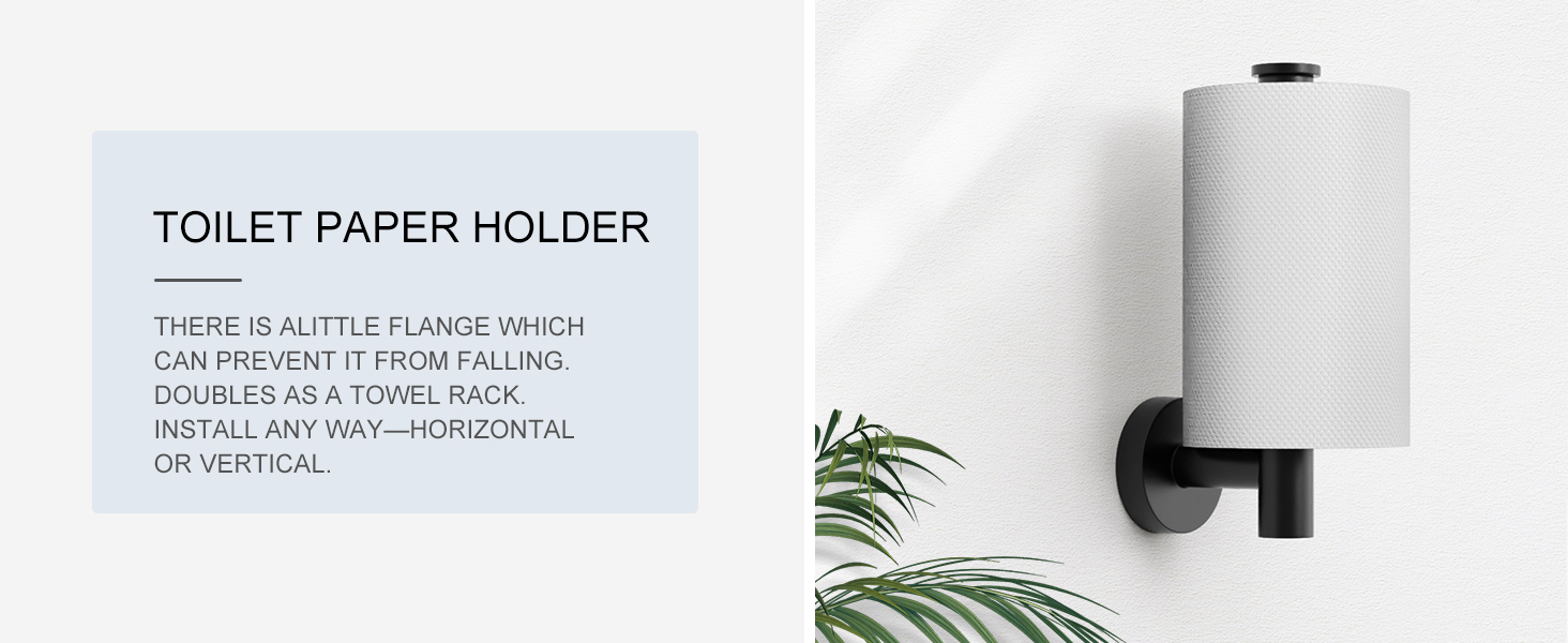 Matte Black Bathroom Hardware Accessories Set 5 Pcs SUS304 Stainless Steel Towel Rack and Toilet Paper Holder Set 26 Inch Towel Bar Set Wall Mounted by HOMEMYSTIQUE