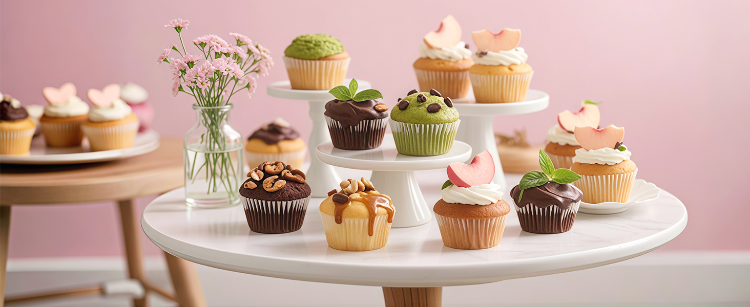 Silicone Muffin Pans for Baking 2 Pack, 2.6 Inch with Metal Reinforced Frame, Regular Size Nonstick Cupcake Pan 12 Cups for Baking Homemade Muffins, Dishwasher Safe BPA Free-Blue