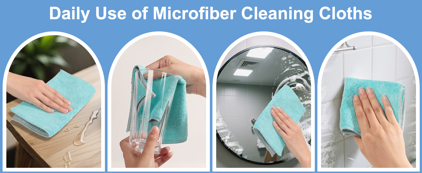 10pcs New Upgrade 2-Layer Microfiber Wire Dishcloth,Non-Scratch Wire Dishwashing Rags for Wet and Dry,Metal Scrubbers, Kitchen Miracle Cleaning Dish Rags for Cookware,Sinks, Dishes,Stove,Blue