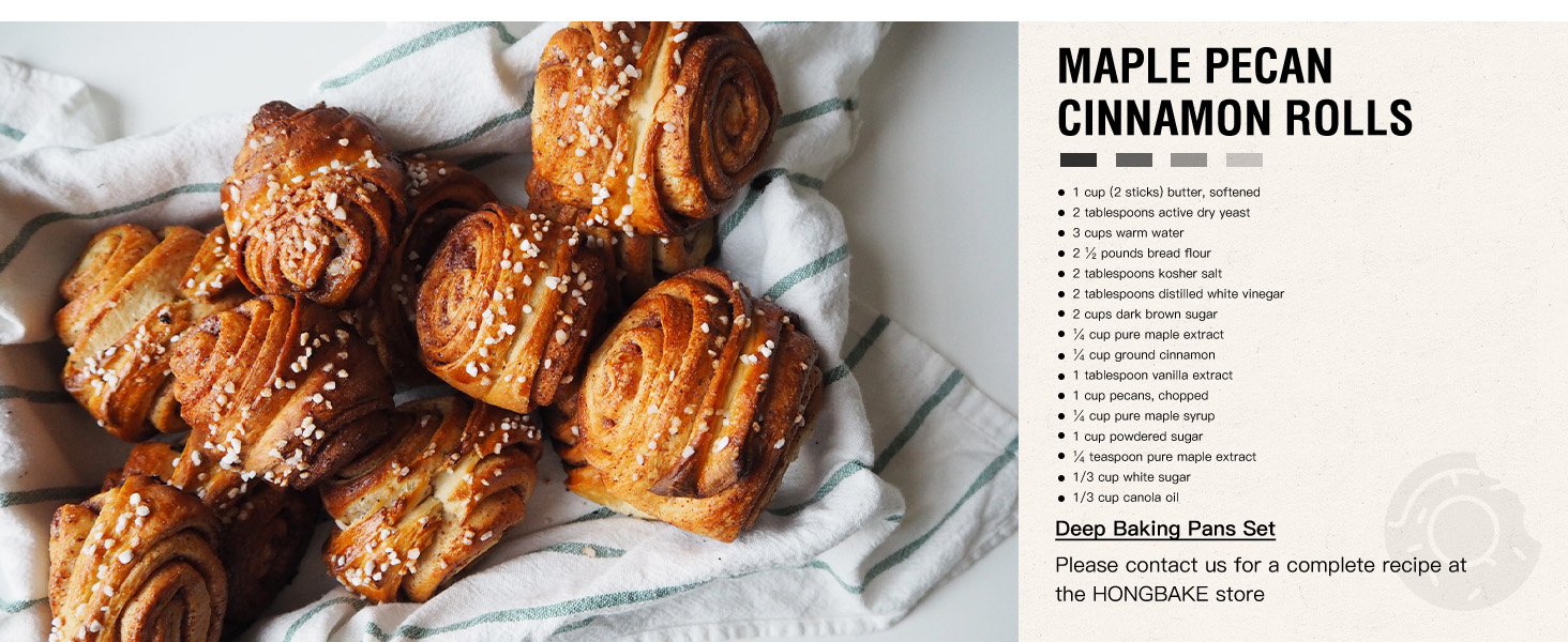 HONGBAKE Deep Baking Pans Set for Oven, Nonstick Rectangle Sheet Cake Pans for Baking, 13/11/9 Inch Rectangular Oven Tray for Cooking Brownie Lasagna, Stackable Multi-Depth Bakeware, Golden