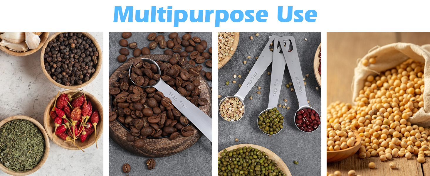 1 Teaspoon Measuring Spoons, 3Pcs Stainless Steel Short Design Kitchen Tools for Precise Cooking, Baking and Spices Measurement, 5ml