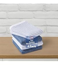 Clorox Ribbed Dishcloths - 100% Cotton Quick Dry Dish Cloths - Absorbent Multipurpose Cleaning for Restaurants, Kitchen, Bathroom, Hotel - 12