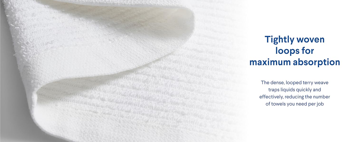 Clorox Ribbed Dishcloths - 100% Cotton Quick Dry Dish Cloths - Absorbent Multipurpose Cleaning for Restaurants, Kitchen, Bathroom, Hotel - 12