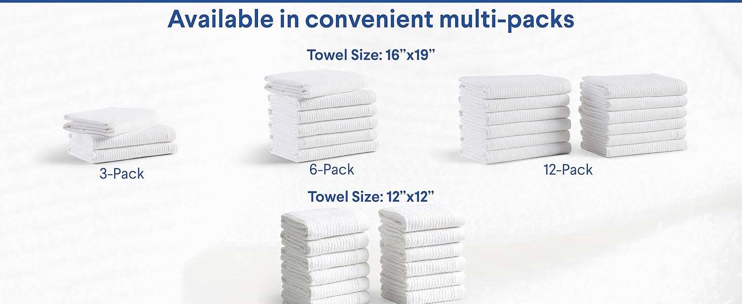 Clorox Ribbed Dishcloths - 100% Cotton Quick Dry Dish Cloths - Absorbent Multipurpose Cleaning for Restaurants, Kitchen, Bathroom, Hotel - 12