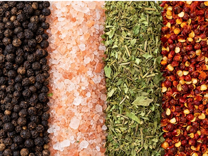 Wooden Salt and Pepper Grinder Set – Refillable Salt and Pepper Mill with Adjustable Upgraded Large Size Ceramic Burr – Manual Pepper Grinder with Acacia Wood Body – 8.3” Tall