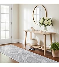 GRANNY SAYS Boho Kitchen Rug Sets of 3, Non Slip Washable Faux Wool Kitchen Mats for Floor, Thick Soft Anti-Fatigue Comfort Standing Mat Runner Rugs for Hallway Laundry Room, Beige