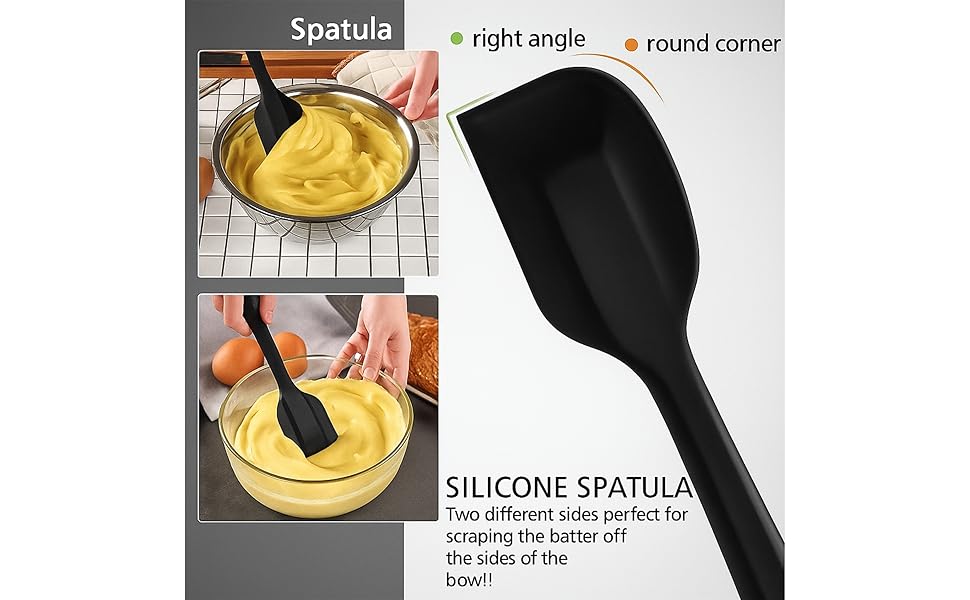 Silicone Baking Mat Set of 2 Half Sheet 1 Quarter Sheet Nonstick Reusable Baking Sheet Liners for Cookies Macarons Bread Pizza Pastry with Scraper and Hot Pot Handle Grips, 6 Pcs Set