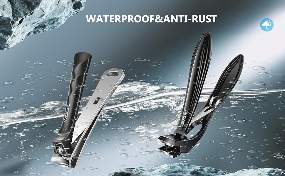 Nail Clippers for Seniors, Heavy Duty Stainless Steel Nail Clipper for Ingrown Toenails, Wide Opening Sharp Blade for Men, Women, Travel & Home Use