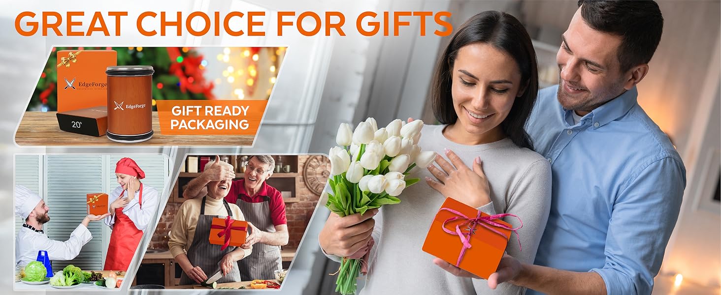 Knife Sharpener – Rolling Knife Sharpener Kit with Diamond Disc & Stainless Steel Polishing Disc, Magnetic 15° & 20° Angle Guide, Manual Kitchen Knife Sharpener Tool, Ideal Gift