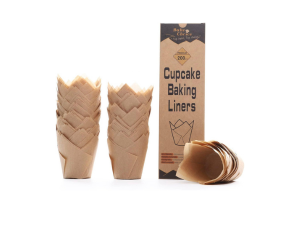 2 Pack Muffin Pan for Baking, Standard Cupcake Pan includes 100 Natural Cupcake Liners, Muffin Tin Nonstick 12 Cup, Baking Pans Set, Carbon Steel Baking Supplies