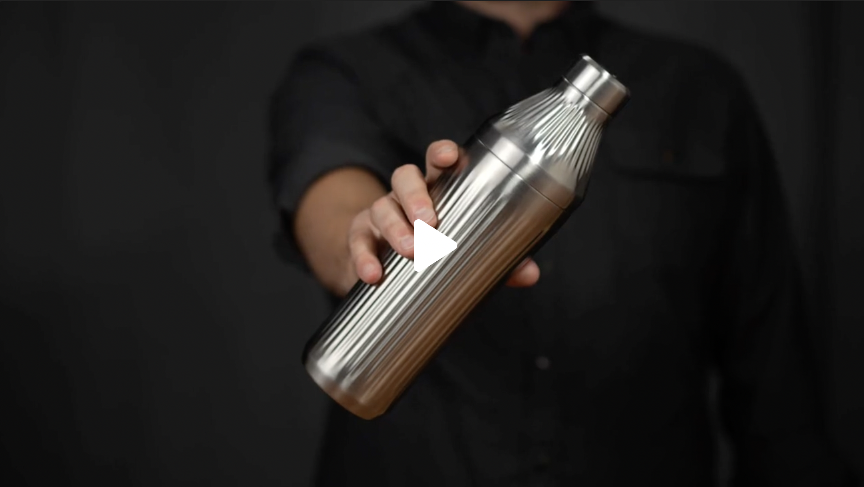 Elevated Craft Diamond Edition Hybrid Cocktail Shaker Set - Premium Vacuum Insulated Brushed Copper, 28 oz, Includes Built-in Strainer, Precise Measuring Top & XL Polishing Cloth - Martini Shaker