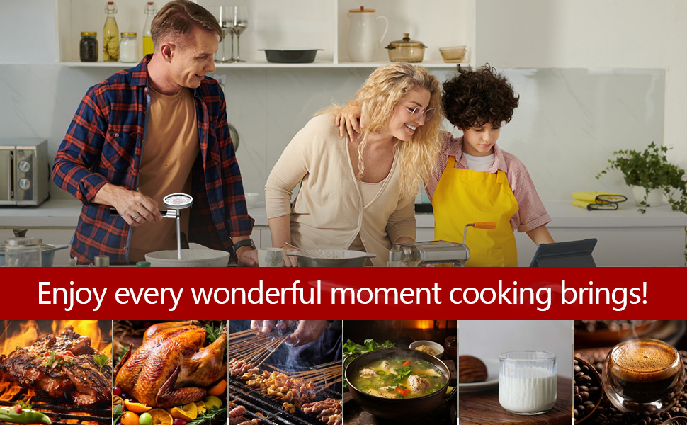 Meat Thermometer - Instant Read Food Thermometer with 5.5-Inch Stainless Steel Probe for Cooking, Steak, Bread, Chicken, Grilling, Milk, Tea & Coffee - 1.5-Inch Dial Kitchen Temperature (1PCS)