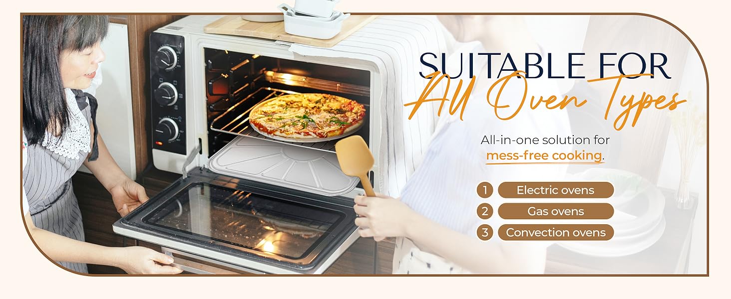 Aluminum Oven Liners for Bottom of Oven (10 Pack), Disposable Foil Oven Liners for Bottom of Oven, Oven Drip Pans, Oven Liners for Bottom of Electric Oven and Gas Oven, Oven Liner, 18.5