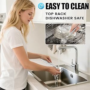 Stainless Steel Ice Cream Scoop - Heavy Duty Ice Cream Scooper with Ergonomic Handle - One-Piece Metal Ice Cream Spoon for Gelato, Sorbet, Cookies - Durable, Easy to Use & Dishwasher Safe