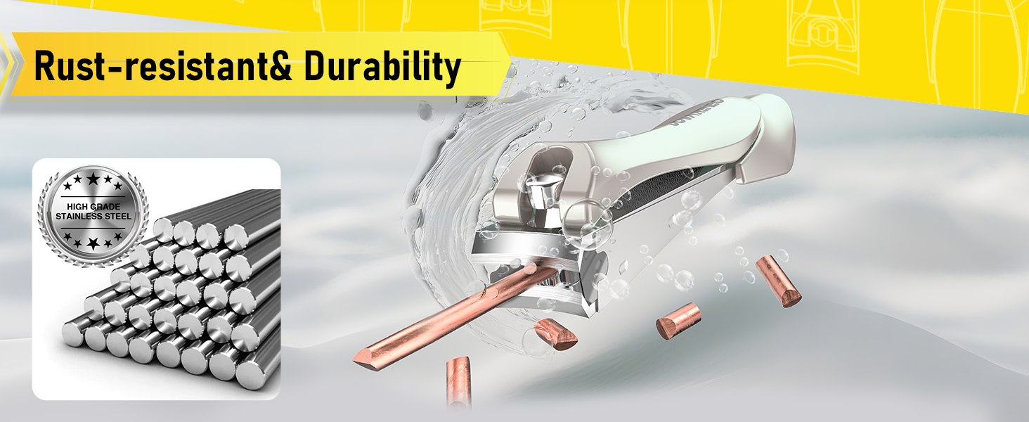 Nail Clipper Set,Premium Stainless Steel Fingernail and Toenail Clipper Cutters with Nail File and Catcher, Sharp Effortless Nail Clippers Tools for Men & Women