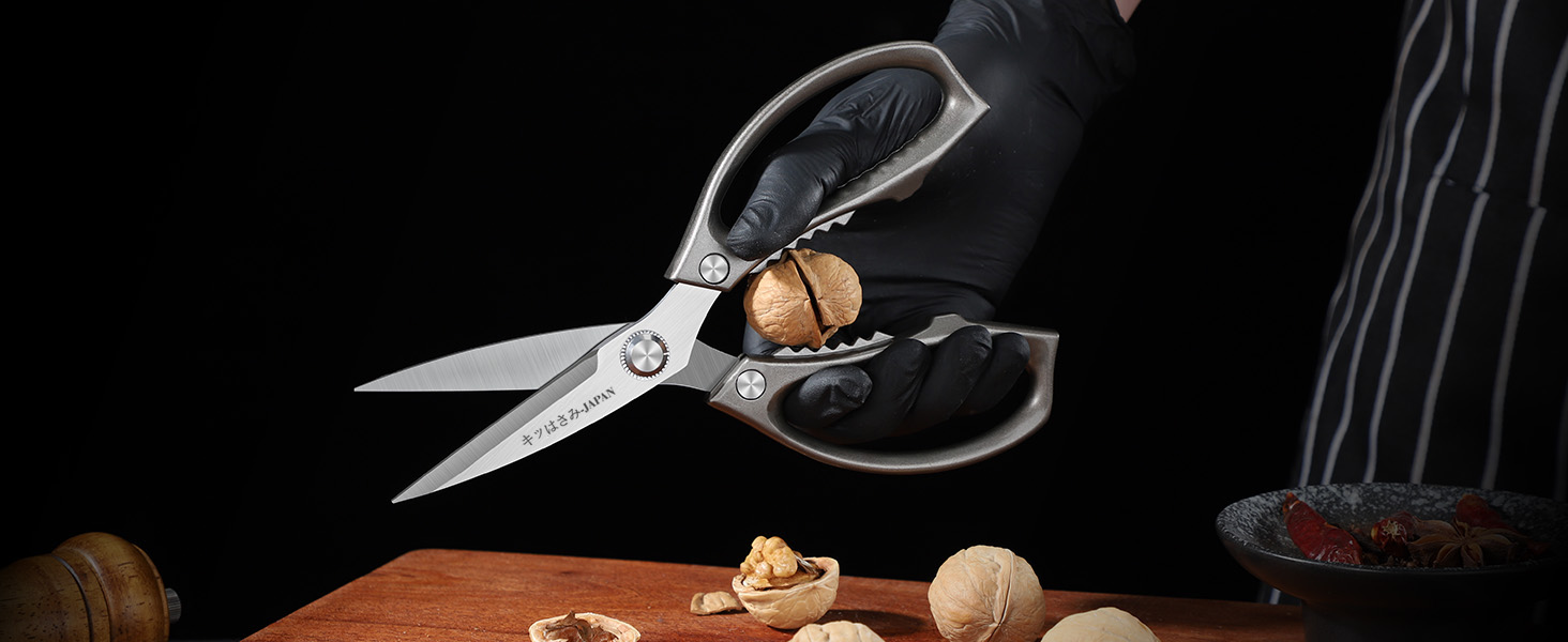 Huusk Kitchen Scissors Set, Poultry Shears Heavy Duty with Spring Loaded, Kitchen Meat Scissors All Purpose for Food, Chicken, Fish