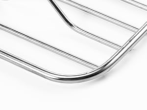 2 Pack Cooling Rack for Baking, Homikit 8.7 * 6.3 Inch Small Stainless Steel Metal Roasting Grilling Cooking Racks, Fits Small Toaster Oven, Dishwasher Safe, Heavy duty & Rust Resistant