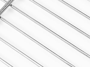 2 Pack Cooling Rack for Baking, Homikit 8.7 * 6.3 Inch Small Stainless Steel Metal Roasting Grilling Cooking Racks, Fits Small Toaster Oven, Dishwasher Safe, Heavy duty & Rust Resistant