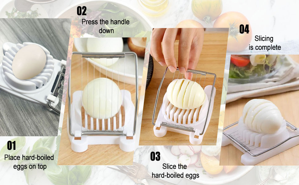 Egg Slicer for Hard Boiled Eggs,Hard Boiled Eggs with Stainless Steel Wire Soft Food Cutting Tool