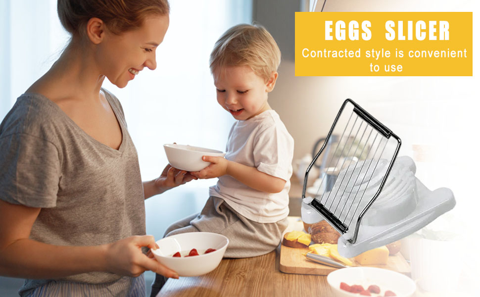 Egg Slicer for Hard Boiled Eggs,Hard Boiled Eggs with Stainless Steel Wire Soft Food Cutting Tool