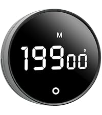 Rotating Pomodoro Timer 5,10,30, 60 Minutes Preset,Desk Productivity Flip Timer, Visual Cube Countdown Stopwatch,Custom Modes/Vibration/High/Low Volume,ADHD Timers, for Study, Work, School, Kitchen