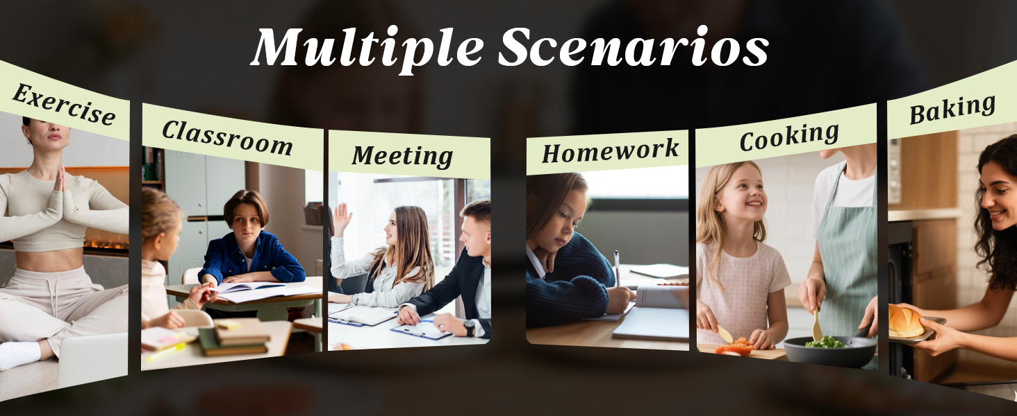 Large LCD Display Kitchen Timer -Magnetic Digital Timers,Loud Alarm,Memory and Fast Forward Function,Cooking Timers for Kitchen,Gym, Meeting, Classroom,Study,Work,Outdoor Activities(Black)