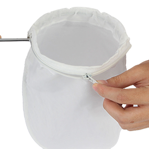 Fine Mesh Strainer, 3Pcs Reusable Cloth Strainer Bags with Stainless Steel Handle, Nut Milk Bag, Juice Strainer for Kitchen