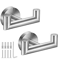 6 Pieces Brushed Gold Bathroom Hardware Accessories Set, SUS304 Stainless Steel 24 Inch Bath Towel Bar Set, Round Bathroom Towel Holder Set, Towel Racks for Bathroom Wall Mounted