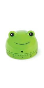 Kikkerland Sloth Timer – Fun Gadget for Home & Kitchen – 60 Minute Windup Timekeeper for Cooking
