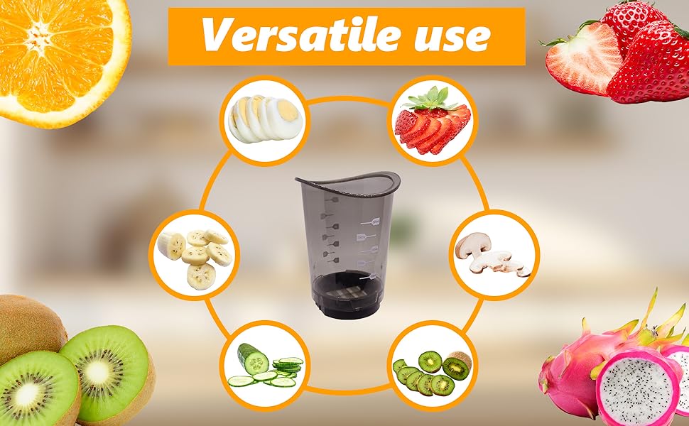 Fruit Slicer Cup | Strawberry Slicer | Grape Cutter | Egg Slicers | Rapid & Safe Slicing Kitchen Gadgets for Easy Food Prep