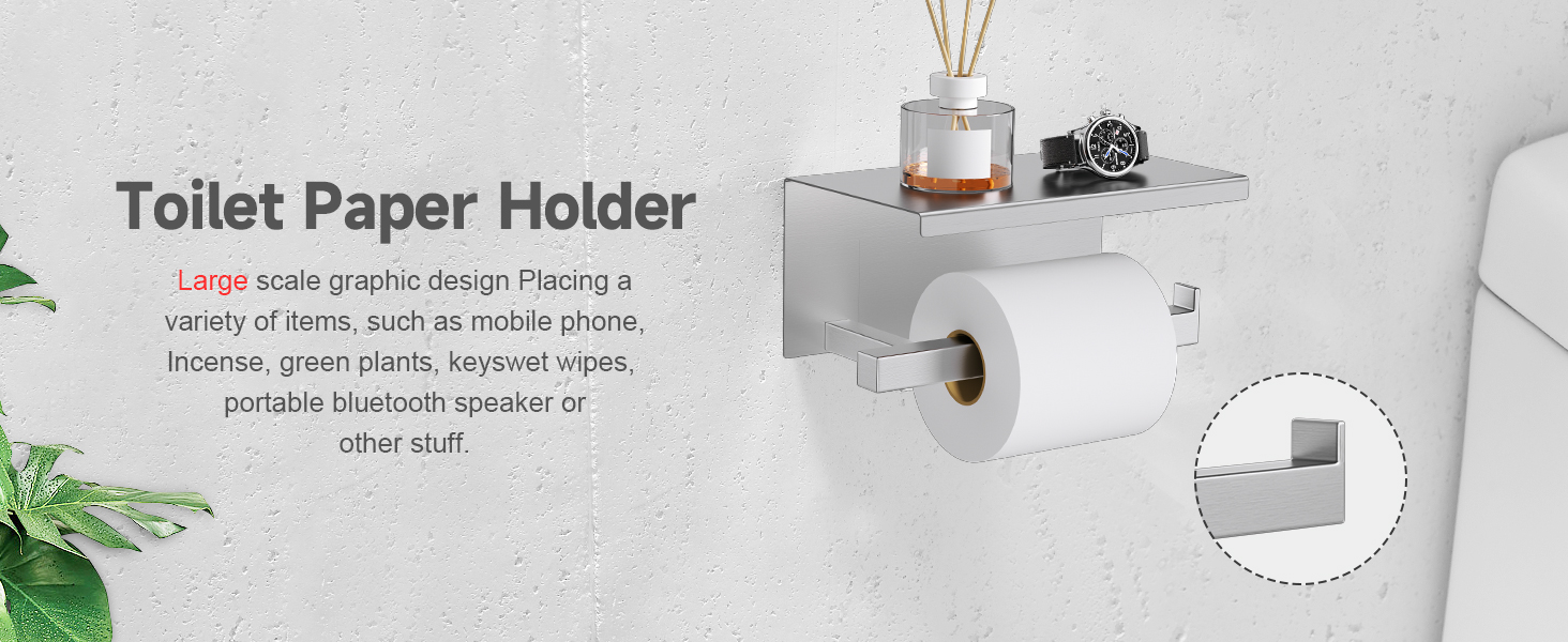 TQKAG 5-Pieces Brushed Nickel Bathroom Hardware Accessories Set 23.6