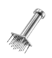 304 Stainless Steel Meat Tenderizer Tool with 18 Sharp Needles, Solid Needle Meat Tenderizer One-Piece Design, Heavy Duty BBQ Marinade Gadgets for Steak, Beef, Chicken, Pork, Dishwasher Safe