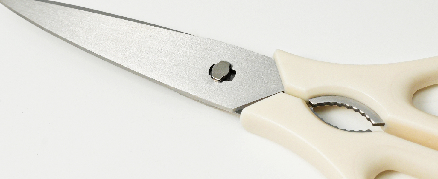Kitchen Scissors for Food, HUNTER.DUAL Heavy Duty Come Apart Poultry Shears for Cooking, All Purpose for Cutting Chicken, Meat, Fish & Vegetables (Cream, 8.35 Inch)