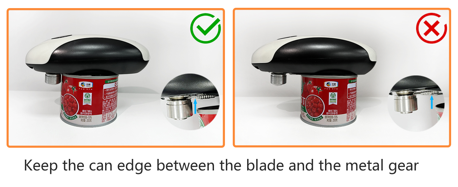 Electric Can Opener, Rechargeable Can Opener Electric Fits Most Can Sizes with Smooth Edge, USB-C Fast Charge Can Opener,One-Touch Automatic Can Openers for Seniors. (White)