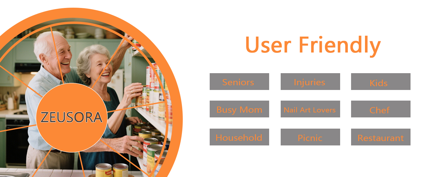 Electric Can Opener, Rechargeable Can Opener Electric Fits Most Can Sizes with Smooth Edge, USB-C Fast Charge Can Opener,One-Touch Automatic Can Openers for Seniors. (White)