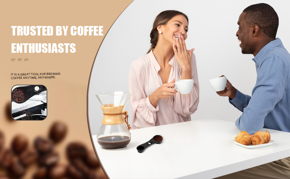 Coffee Measuring Scoop for Ninja Coffee Makers - Dual Sided 1 & 2 Tbsp Replacement Spoon & Accessory, BPA-Free for Ground Coffee & Protein Powder