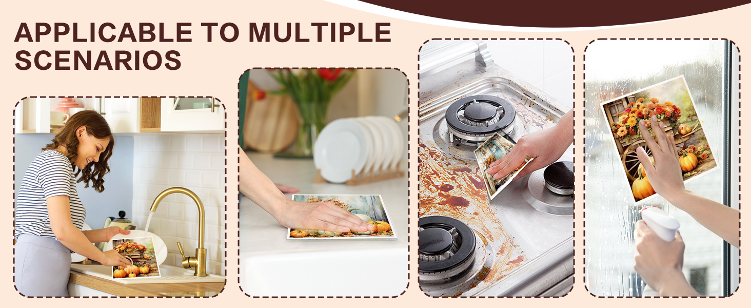 Black Cat Swedish Dishcloths for Kitchen, 6 Pack Reusable Dish Cloths for Washing Dishes, Absorbent Swedish Dish Towels for Home Kitchen Cleaning Fast Drying Washable Dishes Cloths