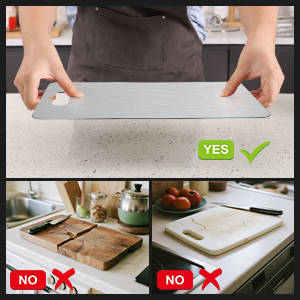 Cutting Board, Stainless Steel Cutting Board for kitchen, Meat,Fruit, Vegetables, S 11.5" * 8"