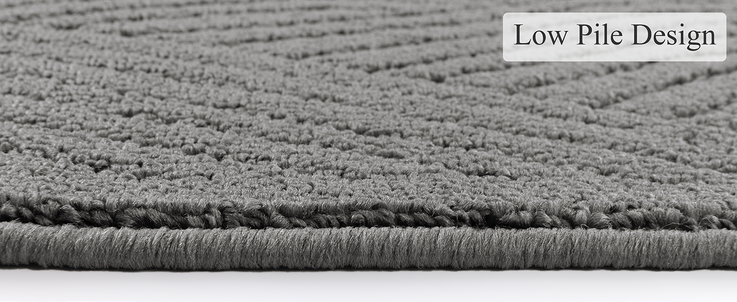 SHACOS Kitchen Rugs Sets of 3 Non Slip Washable Polypropylene Low Pile Absorbent Resist Dirt Kitchen Floor Mat 3 Piece for Entryway, Hallway, Front of Sink (20